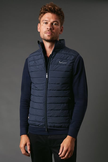 Active Rlg Lightweight Full Zip Padded Gilet Navy - Image 1