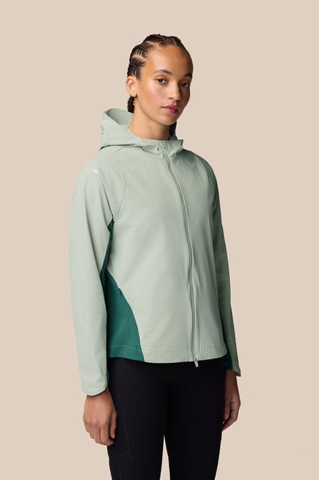 Apex Wind Jacket Dark Green Seafoam Marl - Image 1
