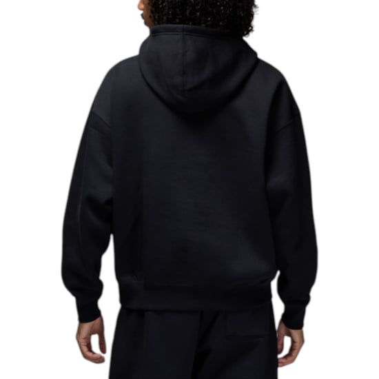Nike Mens IB7241-010 Jordan Hoodie Brooklyn Fleece Pullover Black Hooded - Image 2