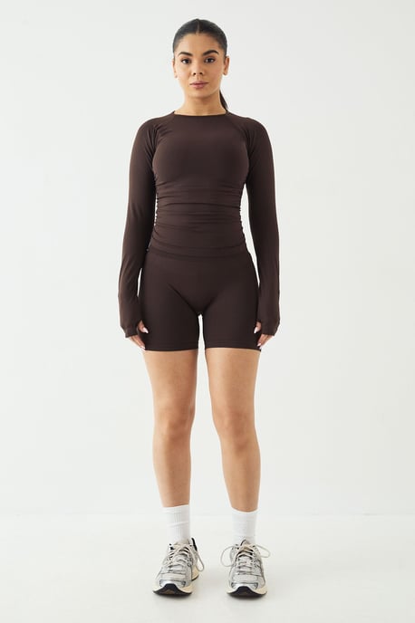 DSGN Studio Sport Contour Seamless Ruched Long Sleeve Top - Image 5