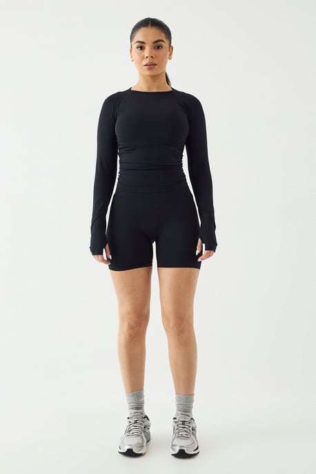 DSGN Studio Sport Contour Seamless Ruched Long Sleeve Top - Image 5