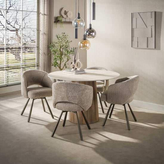 Hoyz eetkamerstoel cross - 56x58x81 cm set van 2 - Image 2
