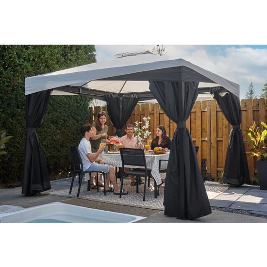 Sojag Malta 1014 aluminium paviljoen 3x4 mtr met afneembaar stoffen dak - Image 2