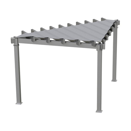 Sojag Lima driehoeks pergola 293x293 cm met zonnescherm - - Image 1