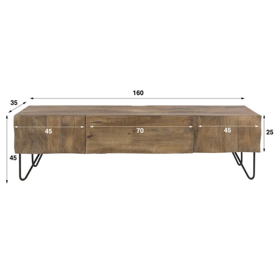 Hoyz tv-meubel hangend ocean - 35x160x25 cm - Image 6
