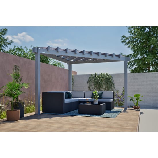 Sojag Lima driehoeks pergola 293x293 cm met zonnescherm - - Image 2