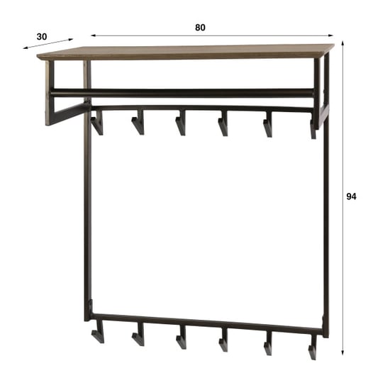 Hoyz kapstok bruno - 30x80x94 cm - Image 2