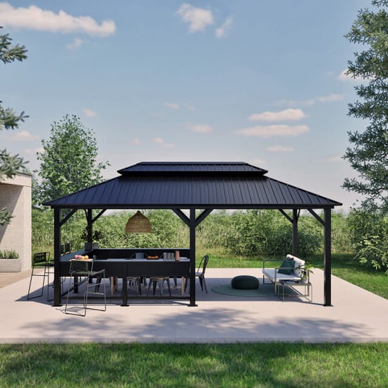 Sojag Bondi 1220 metalen paviljoen met vast dak 3,5 x 6 m - - Image 4