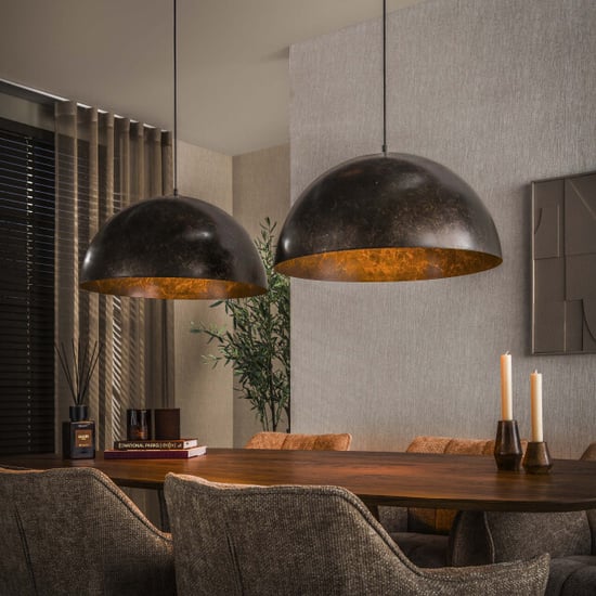 Hoyz hanglamp dome 2-lichts Ø60cm urban - Image 1