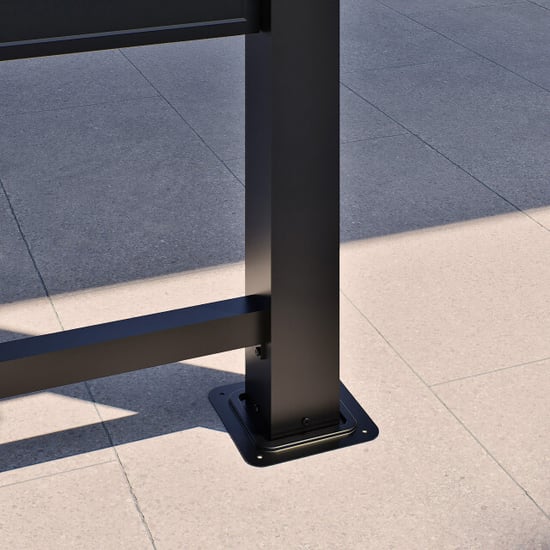 Sojag Bondi 1220 metalen paviljoen met vast dak 3,5 x 6 m - - Image 5