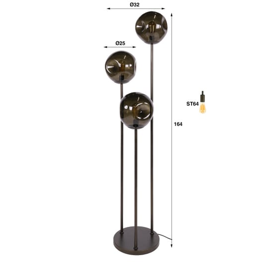 Hoyz vloerlamp stellar - 32x32x164 cm - Image 2