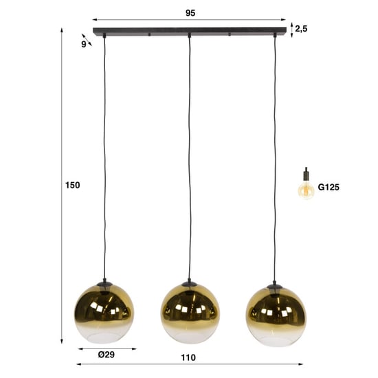 Hoyz hanglamp bubble - 29x115x150 cm - Image 2