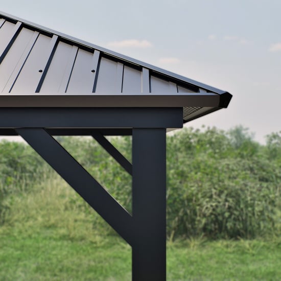 Sojag Bondi 1220 metalen paviljoen met vast dak 3,5 x 6 m - - Image 6