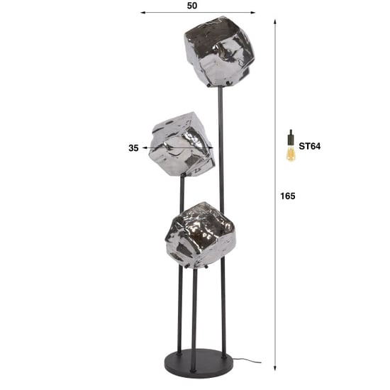 Hoyz vloerlamp rock - 50x50x165 cm - Image 5