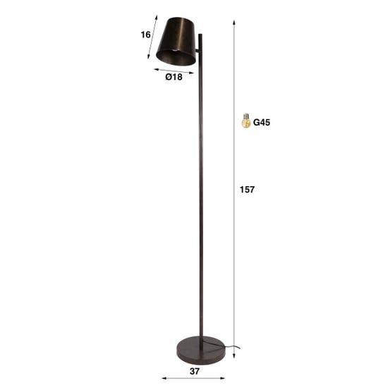 Hoyz vloerlamp flex - 18x37x157 cm - Image 5