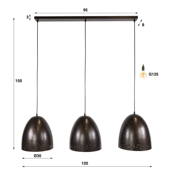 Hoyz hanglamp kosmos - 30x120x150 cm - Image 4