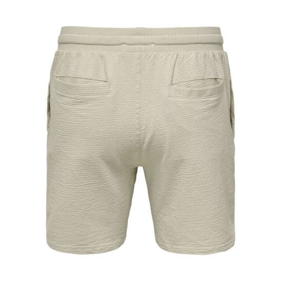 Only & Sons Onskian reg seersucker shorts beige - Image 3