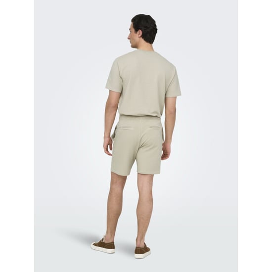 Only & Sons Onskian reg seersucker shorts beige - Image 4