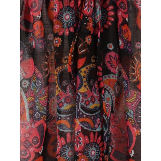 Sarlini Dames tuniek strandjurk polyester kaftan print zwart - Image 2