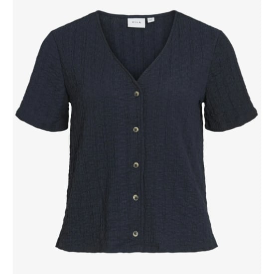 Vila Virenka v-neck s/s shirt - Image 1