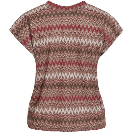 Vila Vibirdie rev v-neck ss glitter top dessin - Image 2