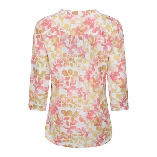 Mountain Warehouse Dames Petra Blouse met Bladerenprint en Driekwart Mouwen (Koraal) - Image 2