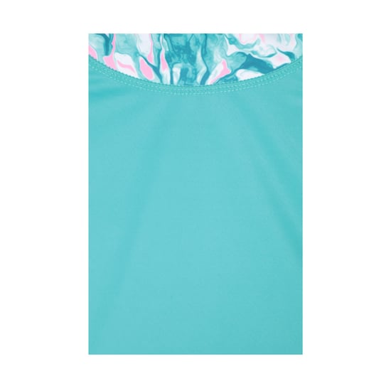 Mountain Warehouse Marble Effect Rash Guard met lange mouwen voor kinderen/Kinderen (Turquoise) - Image 4