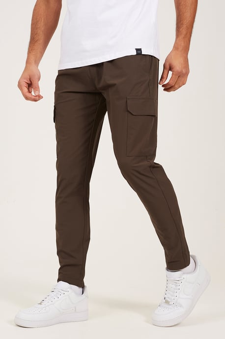 Khaki Slim Fit Cargo Style Trousers - Image 1
