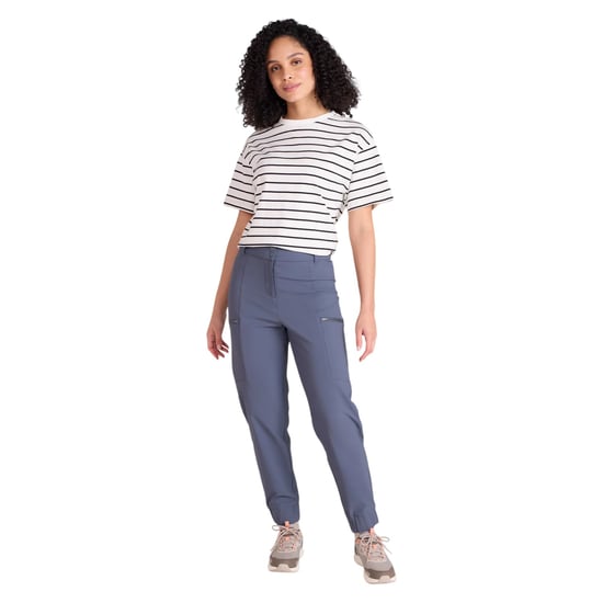 Mountain Warehouse Womens/Ladies Ridge Barrel Hiking Trousers (Navy) - Image 6