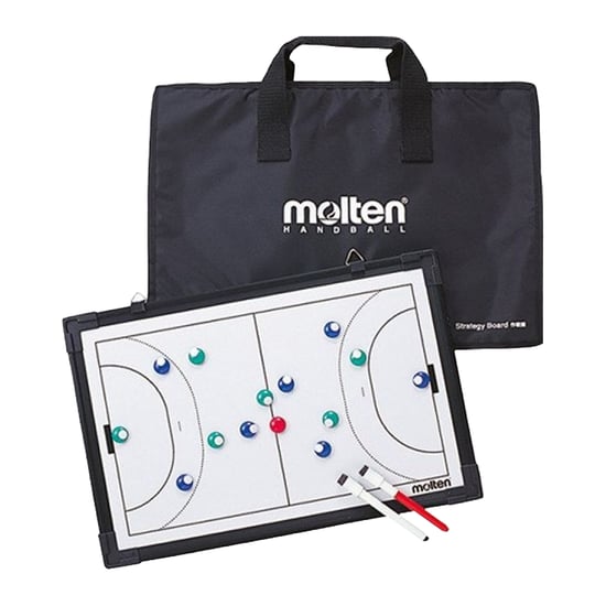 Molten MSBH Handbal Tactiekbord Met Draagtas (Zwart/Wit) - Image 1