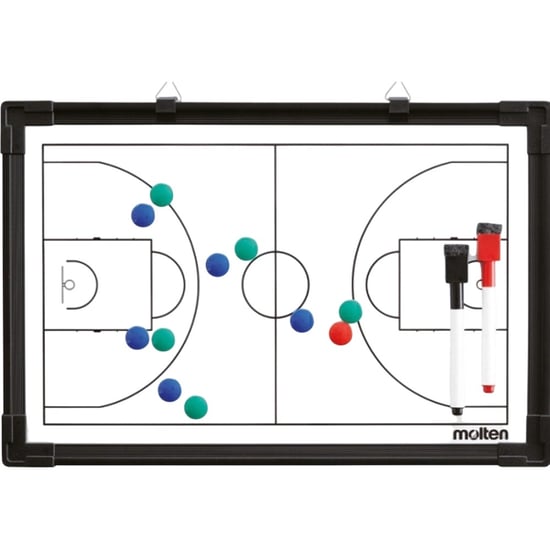 Molten MSBB Basketbal Tactiek Bord (Zwart/Wit) - Image 1