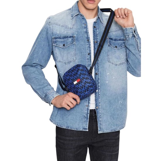 Tommy Hilfiger Kruisbodytas met monogramprint (Blauw) - Image 5