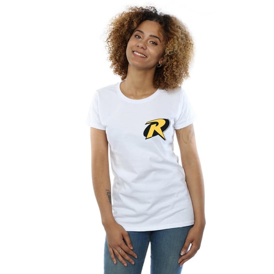 DC Comics Womens/Ladies Batman Robin Logo Cotton T-Shirt (White) - Image 2