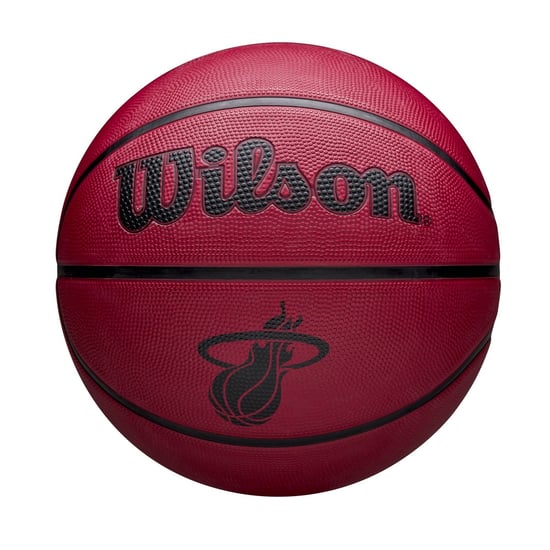 Wilson NBA Team Tribute Solid Miami Heat Basketbal (Rood) - Image 1