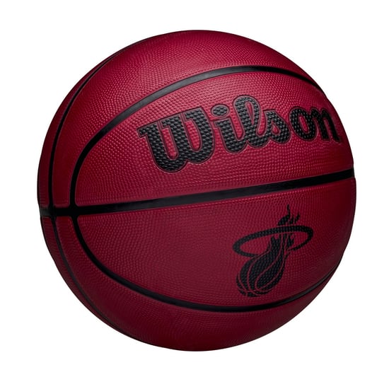Wilson NBA Team Tribute Solid Miami Heat Basketbal (Rood) - Image 3