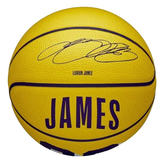 Wilson LeBron James NBA Basketbal (Geel) - Image 1