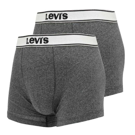 Levis Mens Logo Boxer Shorts (Pack of 2) (Grey) - Image 1
