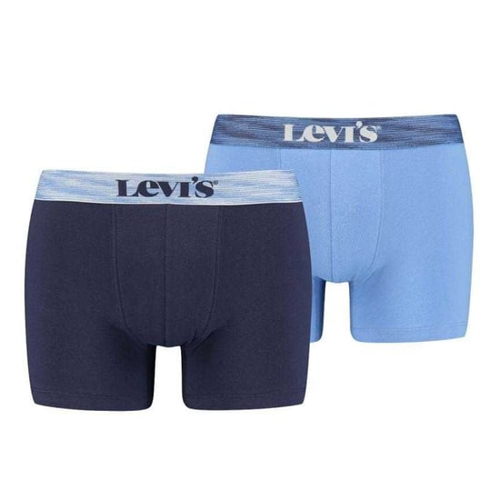 Levis Mens Logo Boxer Shorts (Pack of 2) (Navy Blue/Blue) - Image 1