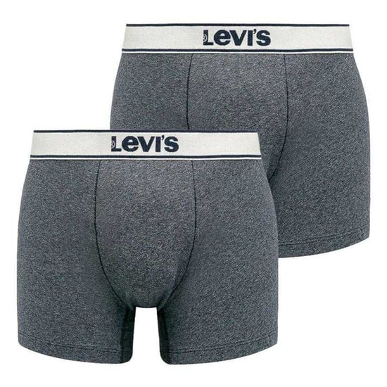 Levis Mens Logo Boxer Shorts (Pack of 2) (Grey) - Image 1