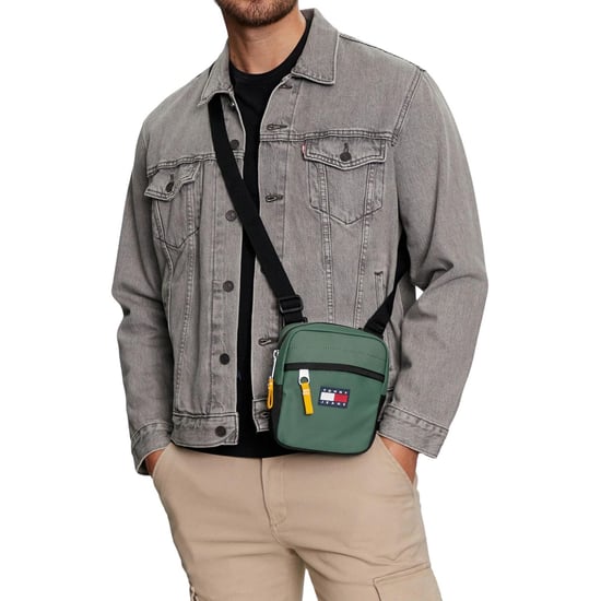 Tommy Jeans Heren Crossbody Tas met rits (Groen/zwart) - Image 4