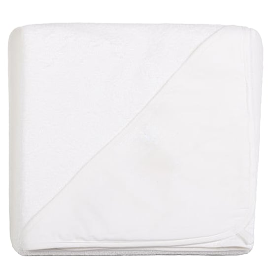 ARTG Baby Print-Me Kapuschong handduk (Vit) - Image 1