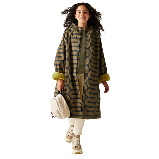 Regatta Childrens/Kids Orla Kiely Spotted Changing Robe (Olive) - Image 5