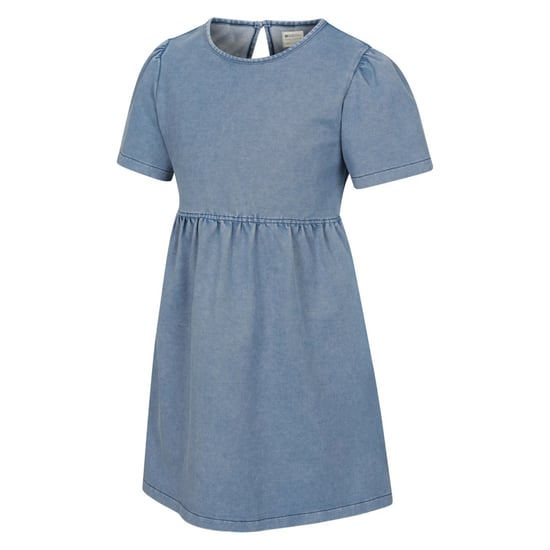 Mountain Warehouse Meisjes Elodie Effen Chambray Midi-jurk (Blauw) - Image 3