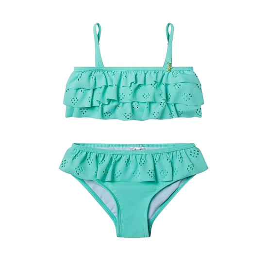 Minoti Meisjes Frill Bikini Set (Groen) - Image 1