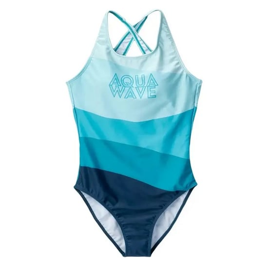 Aquawave Dames/Dames Salava Eendelig Zwempak met Golfpatroon (Blauw) - Image 1