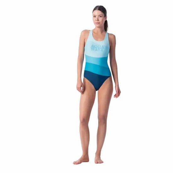 Aquawave Dames/Dames Salava Eendelig Zwempak met Golfpatroon (Blauw) - Image 3