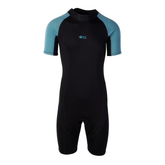 Aquawave Heren Surfi Neopreen Wetsuit (Zwart/Teal) - Image 1