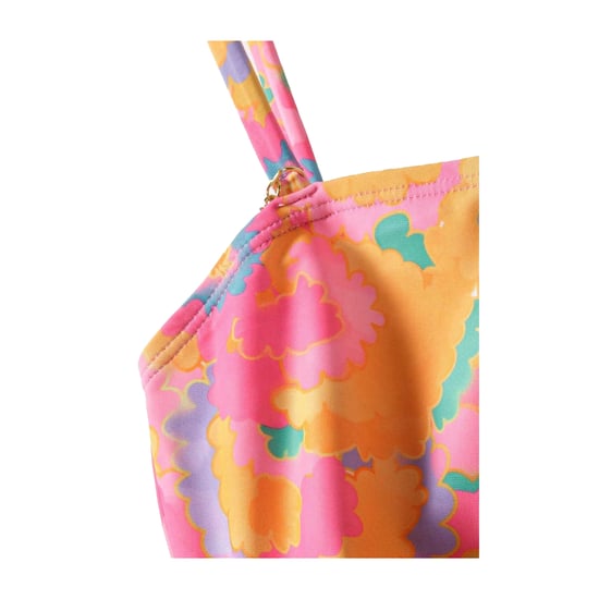 Minoti Meisjes Bloemen Uitgesneden Eendelig Zwempak (Lila) - Image 3