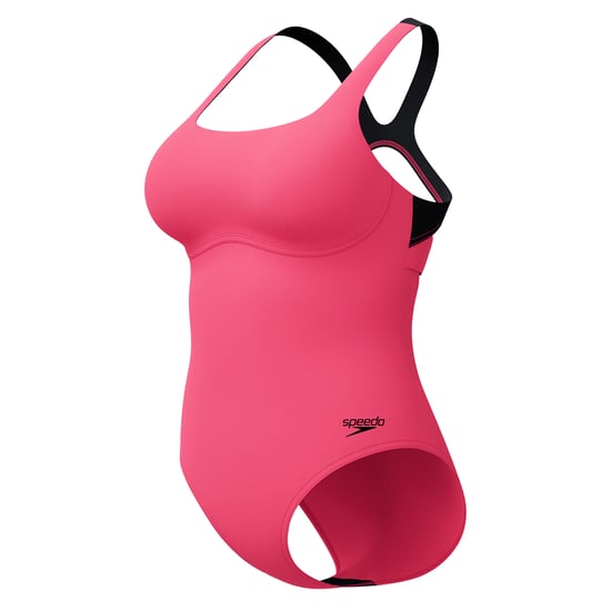 Speedo Dames/Dames Flex Tailleband Eèn Stuk Zwempak (Donkerroze) - Image 3
