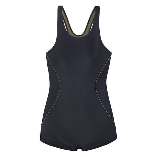 Aquawave Dames/Dames Qarakuma ééndelig badpak (Zwart, Groen) - Image 1